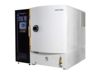 Industrial semiconductor processing chamber with control panel and enclosed design.
