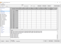 Screenshot of a software interface displaying a data table with multiple columns and rows.